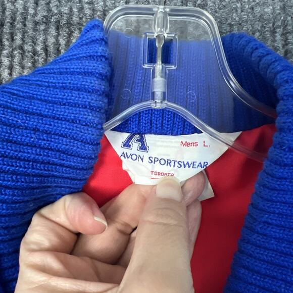 Vintage Avon Sportswear Mens Patched Nylon Zip Up Vest Size Large Retro Outdoor - Picture 5 of 10